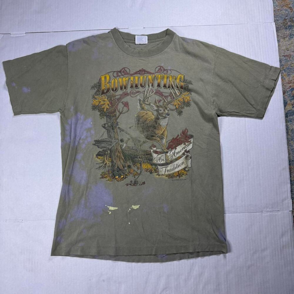 Vintage distressed bow hunting graphic